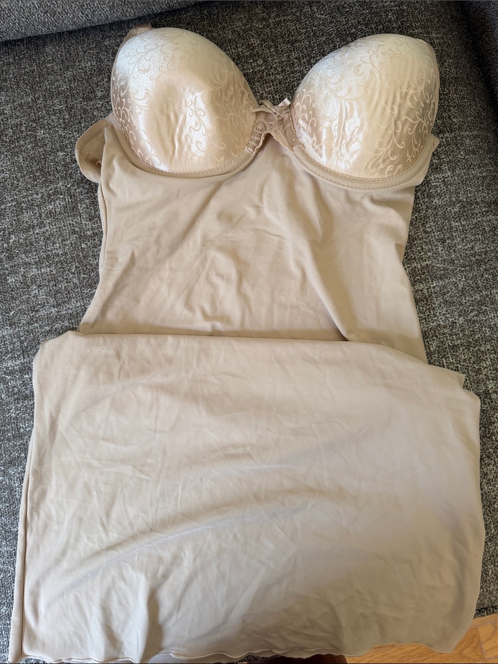 Strapless Shaping Chemise in Nude